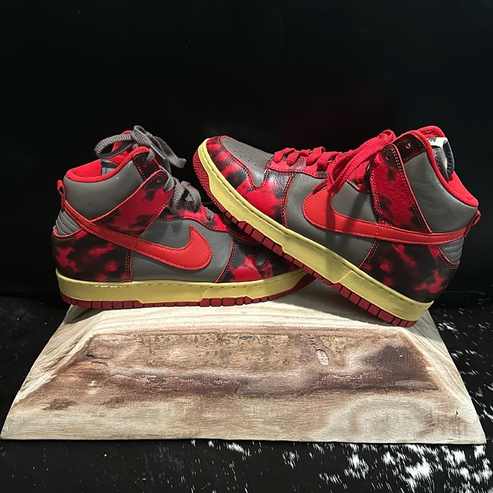 Nike Dunk High 1985 *Red Acid Wash*